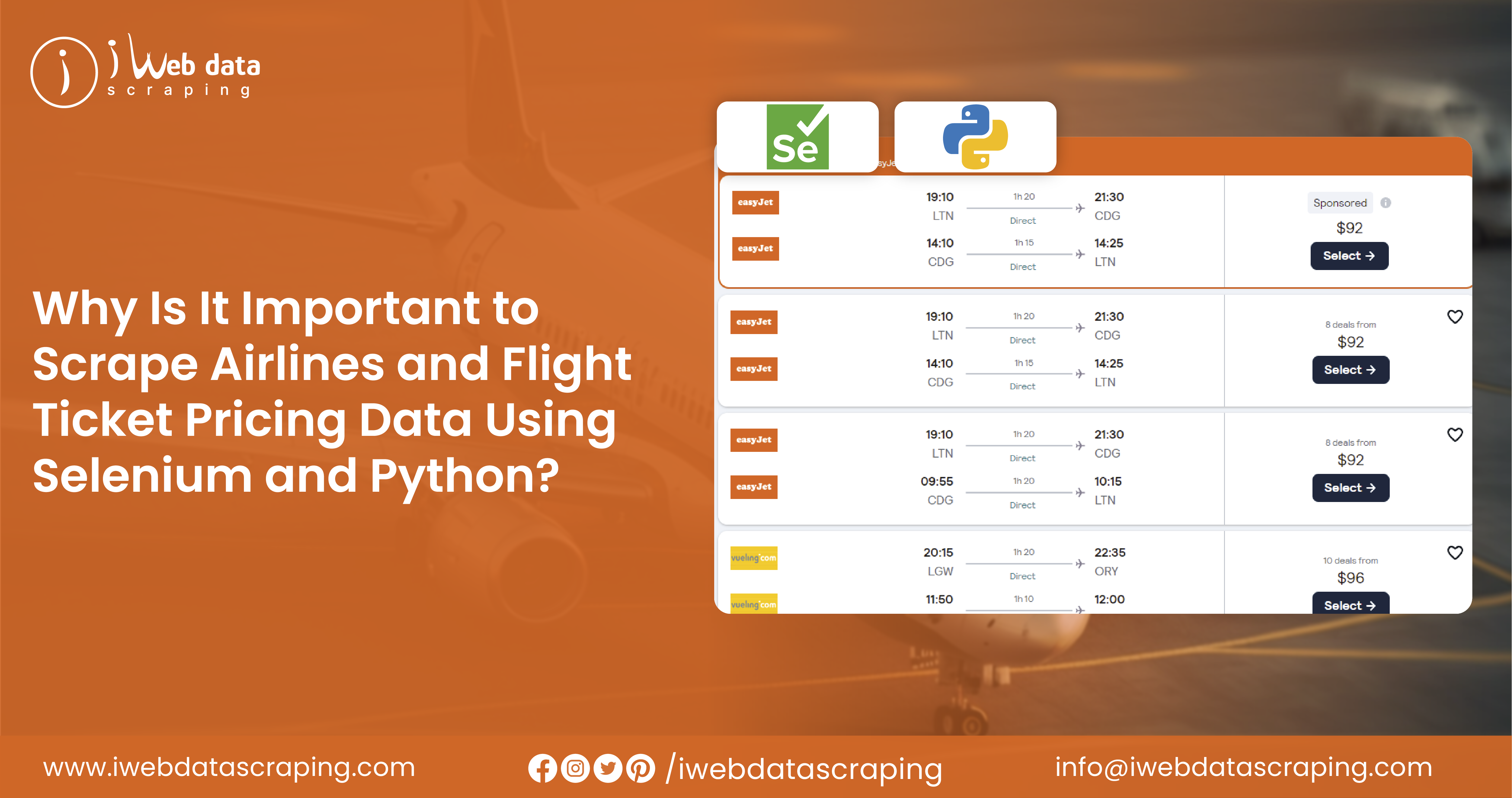 Why Is It Important to Scrape Airlines and Flight Ticket Pricing Data Using Selenium and Python